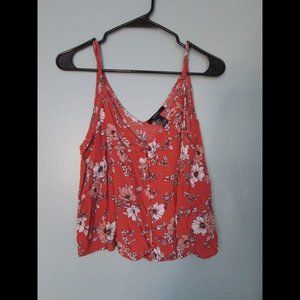Floral Button Down Tank Top